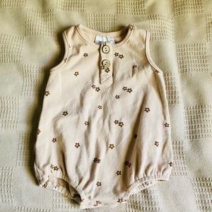 LN mebie baby Oat Floral Bubble Romper